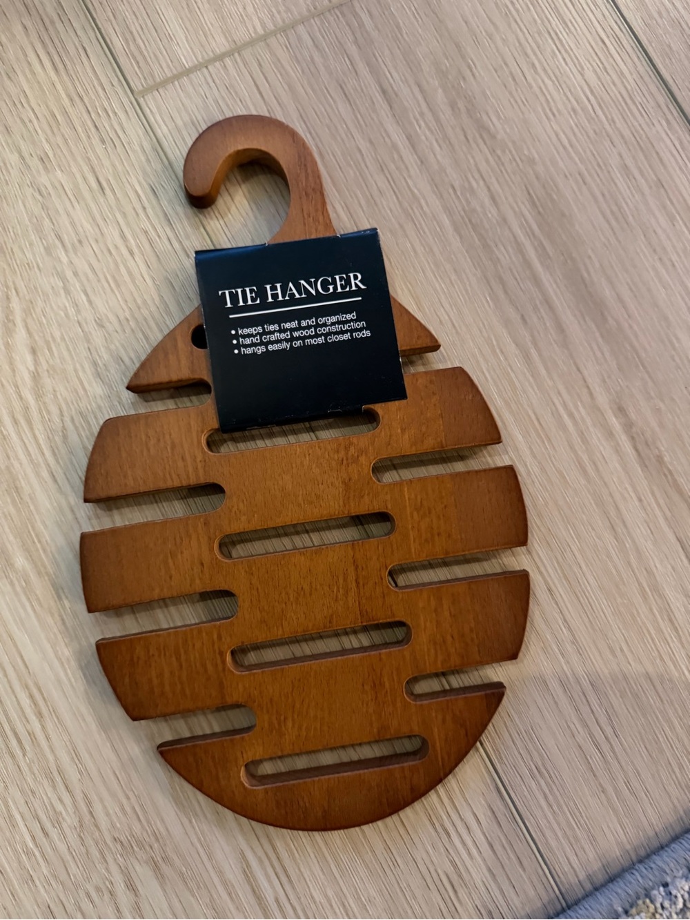 Jos. A. Bank Wooden Tie Hanger in Warm Brown